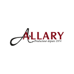 Logo "ALLARY" noir et rouge, mention raffinée "Producteur depuis 1974" sur fond blanc.