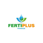 Logo FERTIPLUS France : goutte bleue, formes vertes et orange, typographies audacieuses sur fond blanc.
